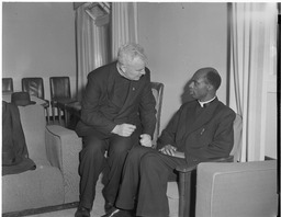 Father Peyton with Cardinal Laurean Rugambwa