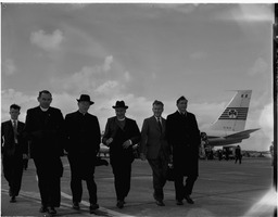 Bishop Rafferty arriving at Shannon Airport