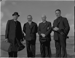 Bishop Scharmad, M.S.C. arriving at Shannon Airport