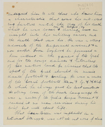 Handwritten brief biographical account of Captain Se·n Breen, page 3