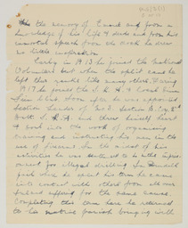 Handwritten brief biographical account of Captain Se·n Breen, page 5