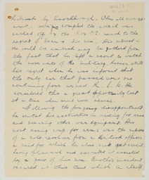 Handwritten brief biographical account of Captain Se·n Breen, page 7