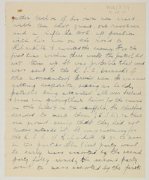 Handwritten brief biographical account of Captain Se·n Breen, page 9