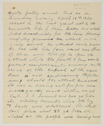 Handwritten brief biographical account of Captain Se·n Breen, page 10