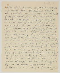 Handwritten brief biographical account of Captain Se·n Breen, page 11