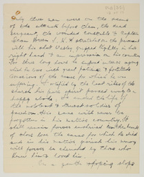 Handwritten brief biographical account of Captain Se·n Breen, page 12