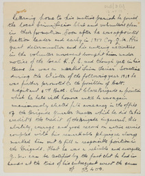 Handwritten brief biographical account of Captain Se·n Breen, page 13