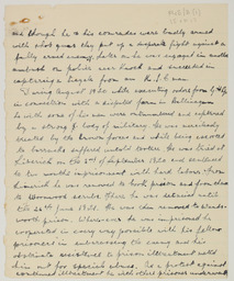 Handwritten brief biographical account of Captain Se·n Breen, page 15