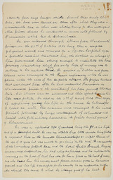 Handwritten brief biographical account of Captain Se·n Breen, page 17