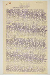 Typed brief biographical account of Captain Se·n Breen, page 2