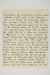 Handwritten brief biographical account of Section Commander Daniel Crawford, page 3