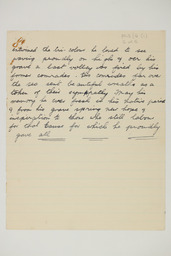 Handwritten brief biographical account of Section Commander Daniel Crawford, page 6