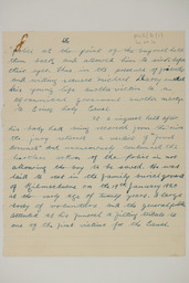 Handwritten brief biographical account of Volunteer Michael Darcy, page 4