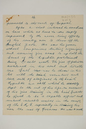 Handwritten brief biographical account of Section Leader Michael Keane, page 2