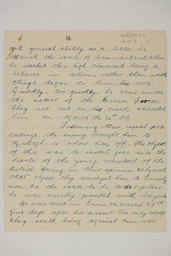 Handwritten brief biographical account of Commandant Christopher McCarthy, page 2