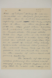 Handwritten brief biographical account of Commandant Christopher McCarthy, page 3