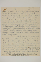 Handwritten brief biographical account of Commandant Christopher McCarthy, page 5