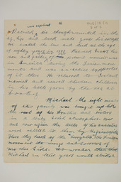 Handwritten brief biographical account of Captain Michael McNamara, page 2