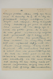 Handwritten brief biographical account of Captain Michael McNamara, page 3