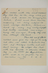 Handwritten brief biographical account of Captain Michael McNamara, page 5