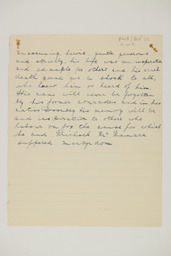 Handwritten brief biographical account of Commandant William Shanahan, page 9