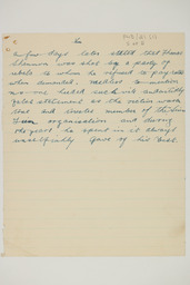 Handwritten brief biographical account of Thomas Shannon, page 5