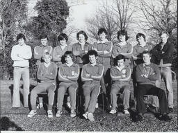 [Group portrait of TCE male [athletics] team.]