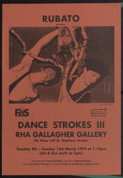 Poster promoting performances of 'Dance Strokes III' part 1.