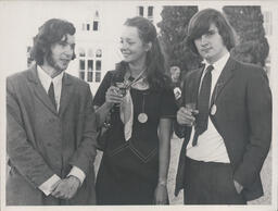 Three students at the Opening Ceremony of NIHE Limerick