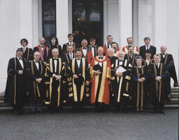 Jack Charlton with Governors and Academics of UL.