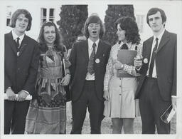 Unidentified students first day September 1972