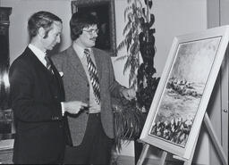 Presentation of Painting to NIHE by Students’ Union July 1974