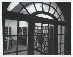 Library with main doors shut