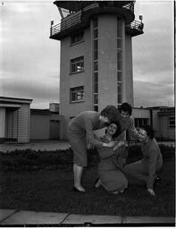 Information Desk Girls under Control Tower