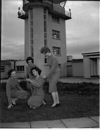 Information Desk Girls under Control Tower