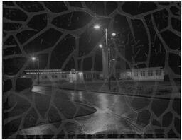 Shannon Airport at Night - Courtyard and Control Tower