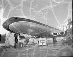 British Overseas Airways Corporation (BOAC) Comet 4 Standing on Ramp at Shannon During Non-Scheduled Set-Down