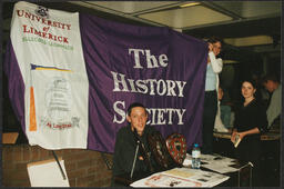 Student representatives of the UL History Society, Gaelic Games Club and Kayak Club