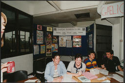 Student representatives of the UL History Society, Gaelic Games Club and Kayak Club