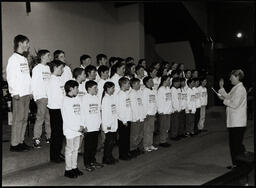 School choir performing at Christmastime