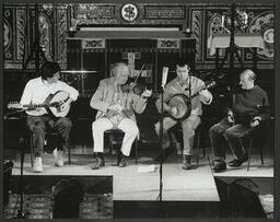 Irish traditional music concert in a [church?]