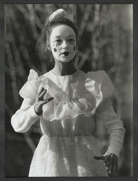 Mime artist Anna Maricika Blok performing during UL Arts Days