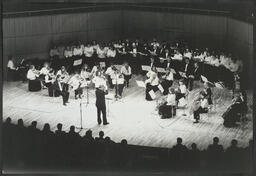 The University of Limerick orchestra and choir performing, Plassey Arts Days, 1993