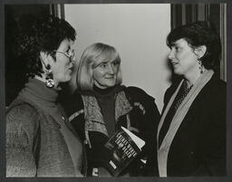 Dr Pat O'Connor and Dorothy Morrissey with Kate Shanahan at the latter's lecture on "Crimes Worse than Death"