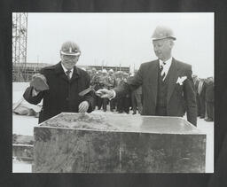 Unspecified topping-off ceremony with Edward Walsh and John Daly