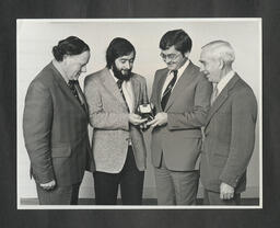 Presentation of Thomond Region Medal for Best Engineering Student 1978 to Anthony Donegan of NIHE Limerick