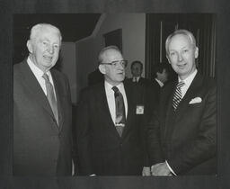 US Congress delegation visiting the University of Limerick: Ambassador Richard Moore, Congressman Robert Roe, and Edward Walsh