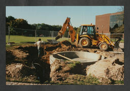 Construction of the Fountain and Sculpture "Leaf Litany" outside the Glucksman Library