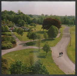 Elevated and other views of the campus grounds