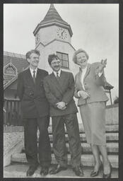 John O'Connor, Willie O'Dea TD and Mirette Corboy at Plassey Student Village